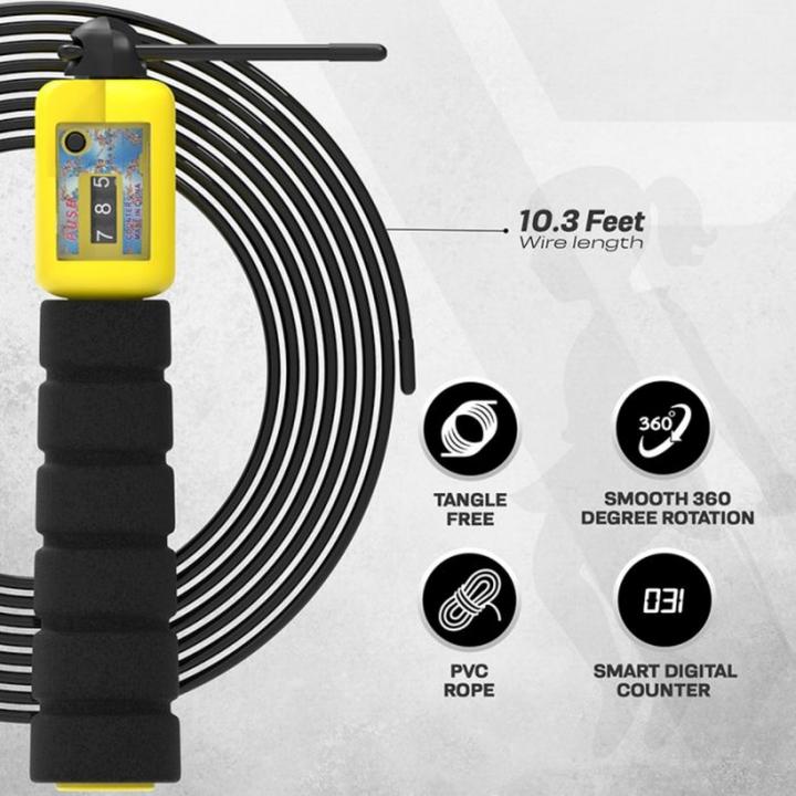 Immagine prodotto Rdx FP Kinder 3m10 Verstellbares Springseil Mit Zähler (310 cm)