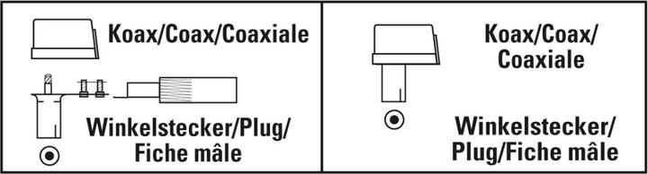 Image du produit Hama Connecteur d'antenne, coude coaxial, à visser (Câble d'antenne)