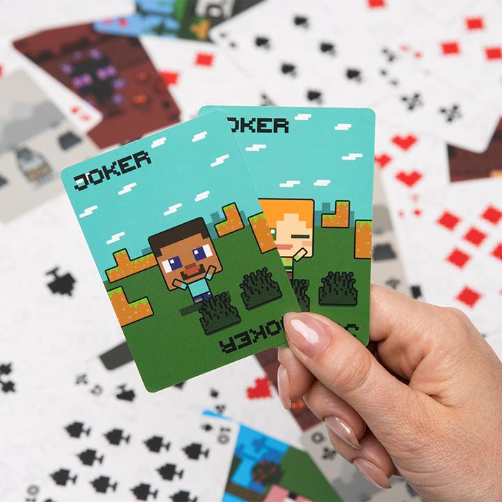 Image du produit Paladone Products Mojang Studios - Minecraft - Cartes à jouer avec boîte de rangement en métal animaux
