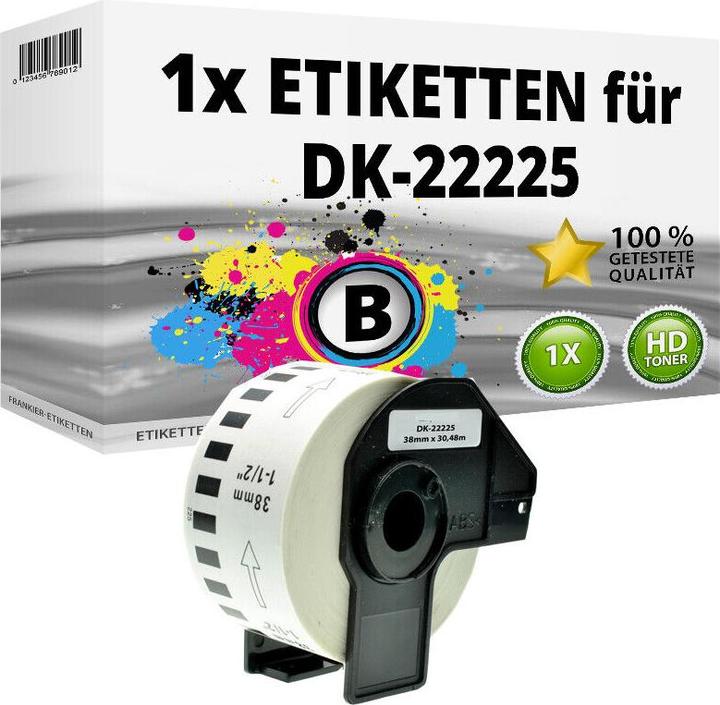 Druckfuxx 1x Etikette kompatibel Brother QL 1000 Series 720 NW 560 YX 500 BW 500
