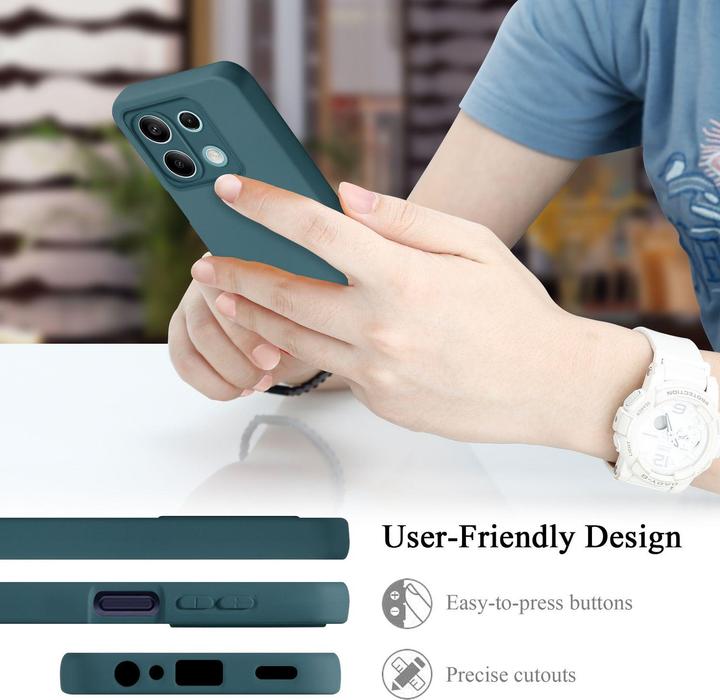 Actual product image Cadorabo Cover for Redmi Note 13 5G Global TPU in liquid protection silicone design (Xiaomi Redmi Note 13 5G)