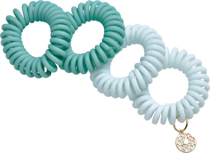Actual product image Trisa Body Mind and Soul Spiral Scrunchie Yoga Mint 4cm (Hair tie)