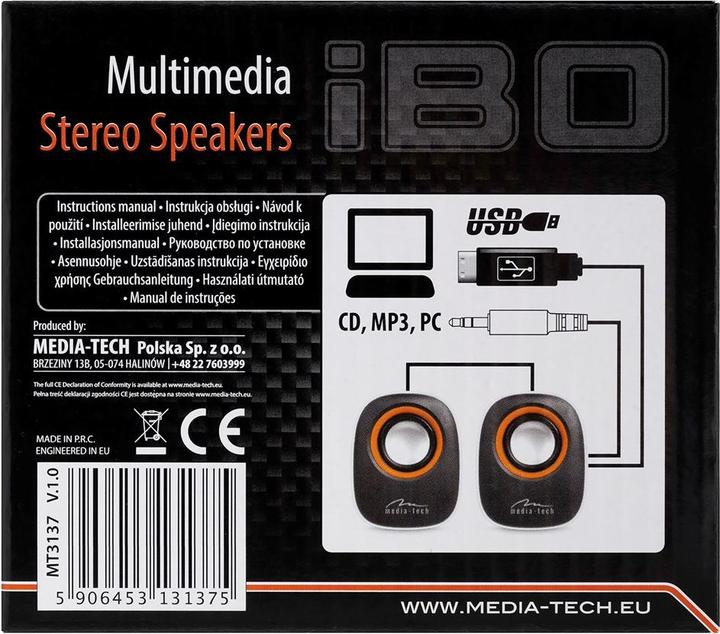 Image du produit Media-Tech MT3137W IBO blanc