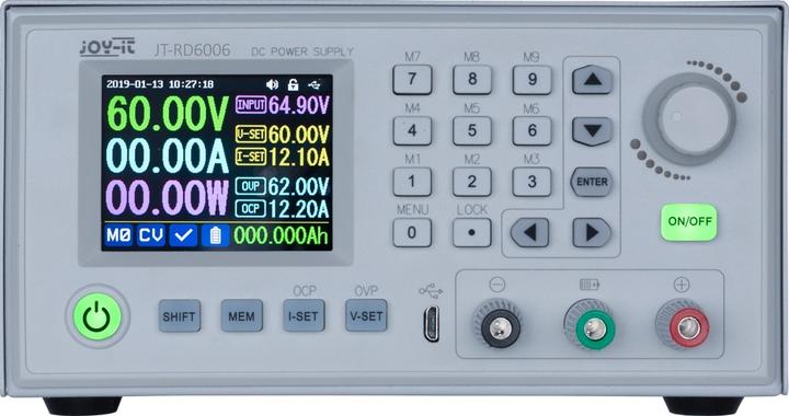 Actual product image Joy-it JT-RD6006-C Laboratory power supply unit, adjustable 0 - 60 V 0 - 6 A 360 W remote control