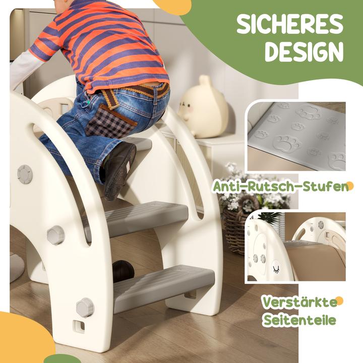Produktbild Aiyaplay Kinderrutsche Kunststoff Cremeweiss