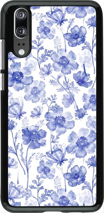 Immagine prodotto PhoneLook Copertina Primavera 23 fiori blu acquerello (Huawei P20)