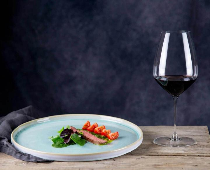 Immagine prodotto Riedel Veloce Syrah / Shiraz Weingläser + Poliertuch (72 cl, 2 Occhiali, Bicchieri da vino rosso)