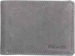 Pridesoul PRIDE&SOUL Mini-Geldb”rse RFID, im Querformat, Leder, grau