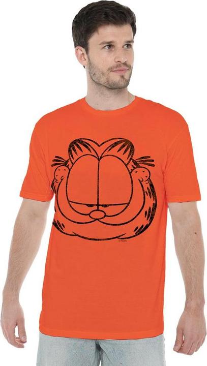 Actual product image Garfield Mens Smirking Distressed T-Shirt (S)