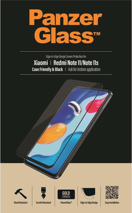 Actual product image PanzerGlass Case Friendly (1 Piece, Xiaomi Redmi Note 11S, Xiaomi Redmi Note 11)