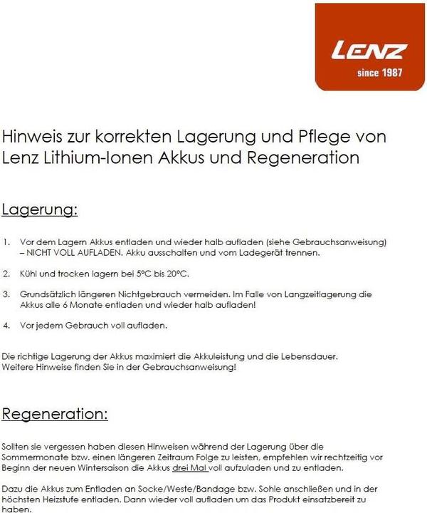 Image du produit Lenz Lithium Pack rcB 1200 (Taille unique)