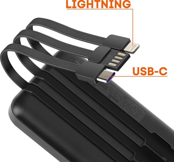 Produktbild LinQ 10.000mAh Powerbank + Kabel (10000 mAh)