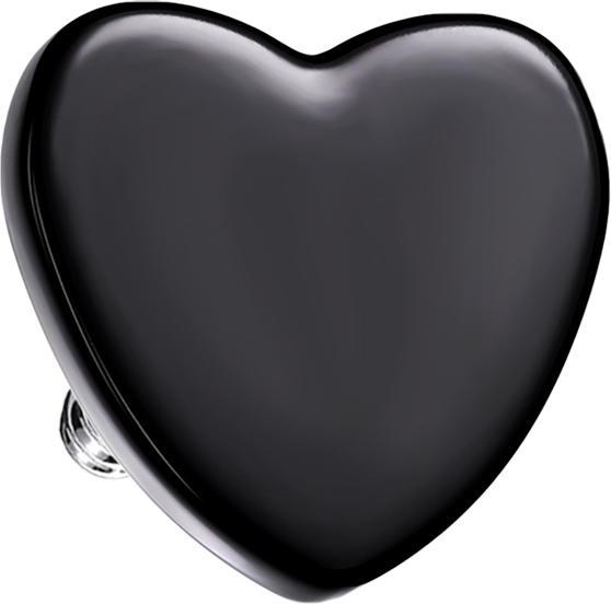 Produktbild Star Piercing Dermal Anchor Herz schwarz (Chirurgenstahl 316L, ohne Messing)