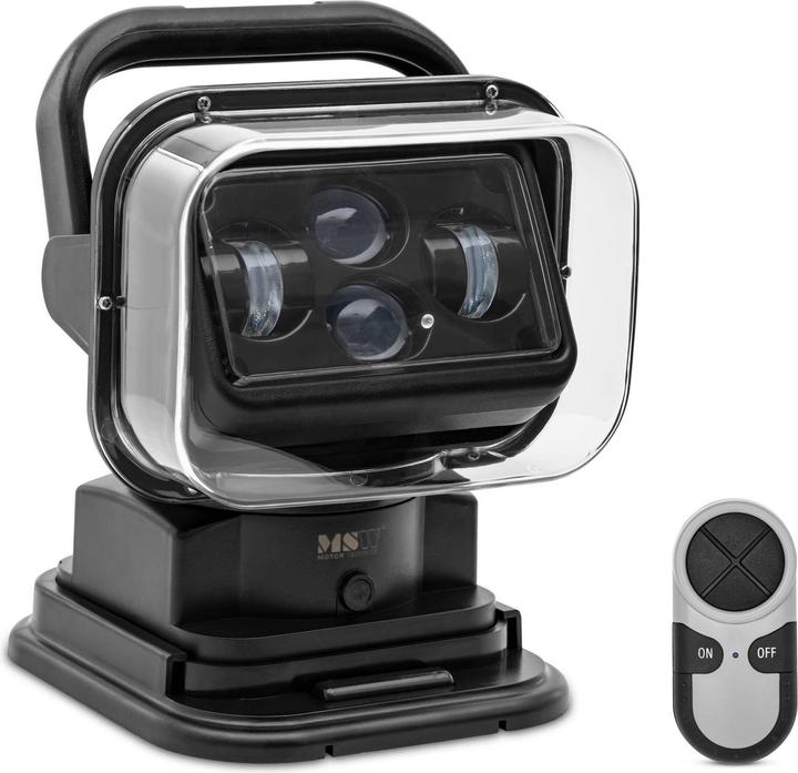 Actual product image MSW LED searchlight - 9 - 32 V - 60 W - 360° rotatable - 120° tiltable - with remote control - IP65 (8500 lm)