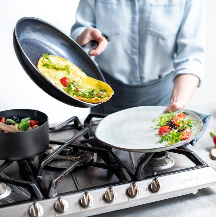 Image du produit Greenpan Memphis Keramische Koekenpannenset - 24 + 28 cm - PFAS-vrij (Ensemble de casseroles et de poêles de cuisson, Aluminium)