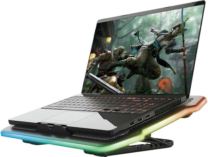 Produktbild Trust GXT 1126 AURA Multicolour-Illuminated Laptop Cooling Stand