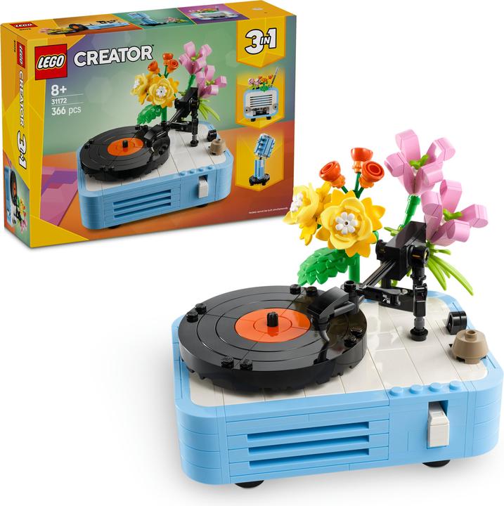 Produktbild LEGO Plattenspieler mit Blumen (31172, LEGO Creator Expert)