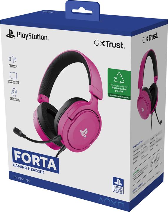 Immagine prodotto Trust GXT498P FORTA CUFFIE PS5 ROSA (Cablato)
