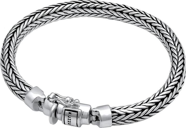 Kuzzoi Basic Armband, Twisted (23 cm, 925er Silber)