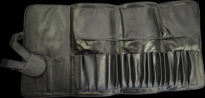 Actual product image Brush bag, imitation leather, empty Dimensions: 51.5 x 25 cm