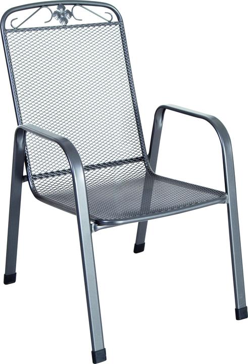 Produktbild MWH Savoy Stapelstuhl Stahl iron grey