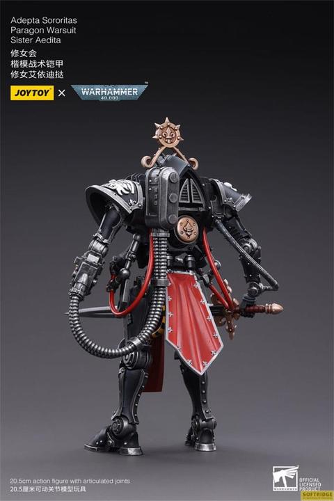 Actual product image Joy Toy Warhammer 40k Action Figure 1/18 Adepta Sororitas Paragon Warsuit Sister Aedita 12 cm
