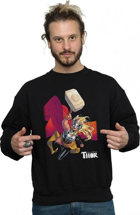 Actual product image Mens The Mighty Thor Mjolnir Sweatshirt (S)