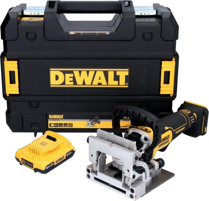 Actual product image DeWalt DCW 682 NT cordless flat dowel cutter 18 V 102 x 20 mm brushless + 1x rechargeable battery 2.0 Ah +