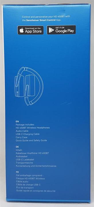 Actual product image Sennheiser HD 450BT (ANC, 30 h, Wireless, Cable)