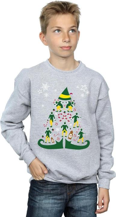 Actual product image Elf Boys Christmas Tree Sweatshirt (140, 146)