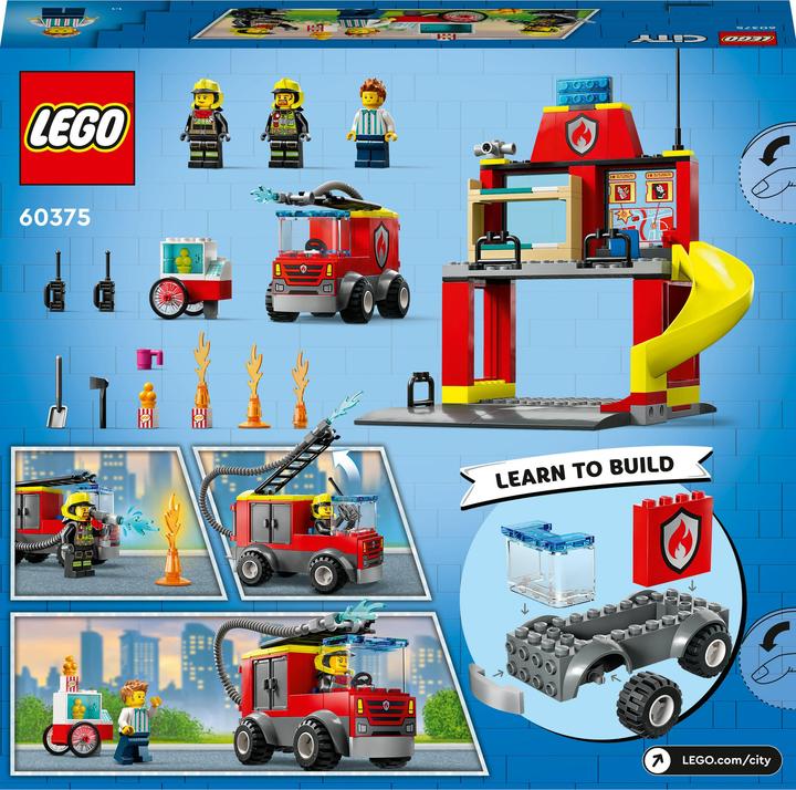 Actual product image LEGO Fire station and fire truck (60375, LEGO City)