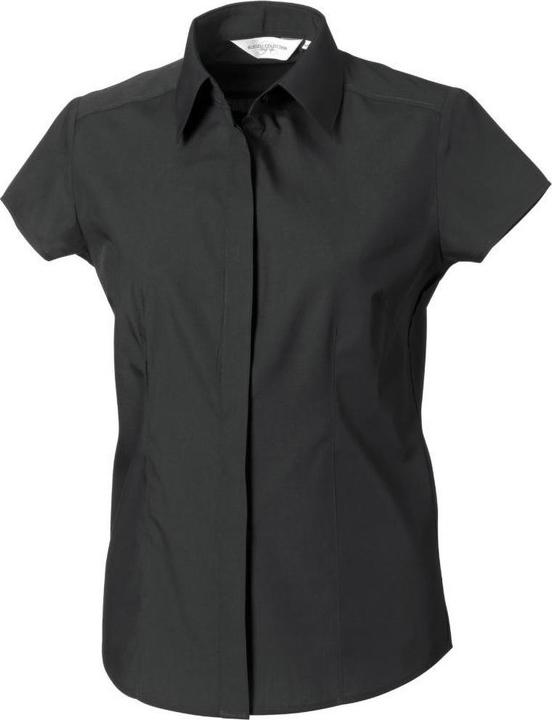 Image du produit Russell Collection Poplin Blouse à manches courtes facile d'entretien (XS)