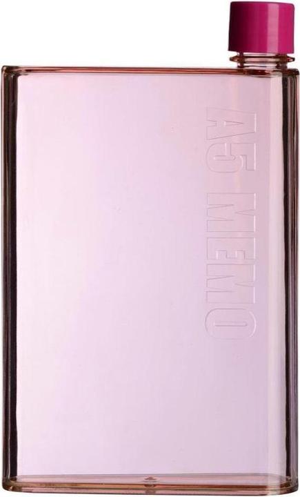 Produktbild JTI Flache Wasserflasche, A5-Memo - Rosa (0.42 l)