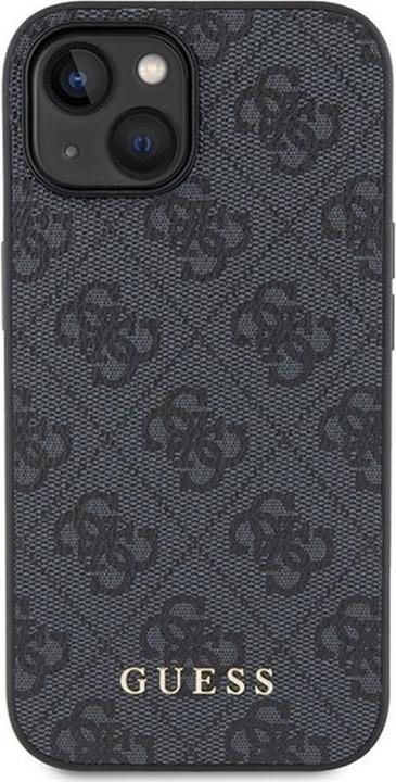 Produktbild Guess GUHCP15SG4GFGR iPhone 15 6.1" szary/grey hard case 4G Metal Gold Logo (Apple iPhone 15)