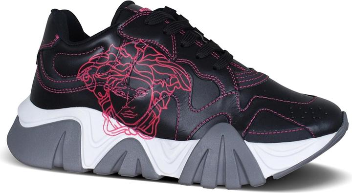 Actual product image Versace Medusa Head Leather Sneakers (35)