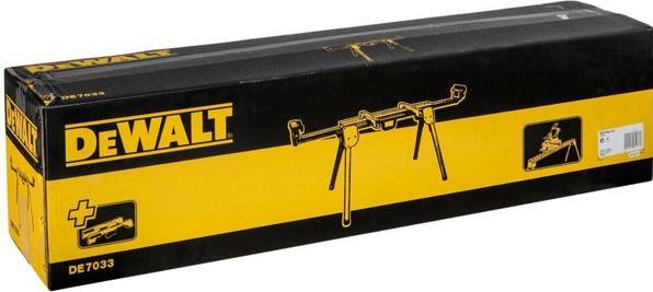 Image du produit DeWalt Châssis (compact) DE7033 pour scies à onglet et tronçonneuses (25 cm, 250 cm)