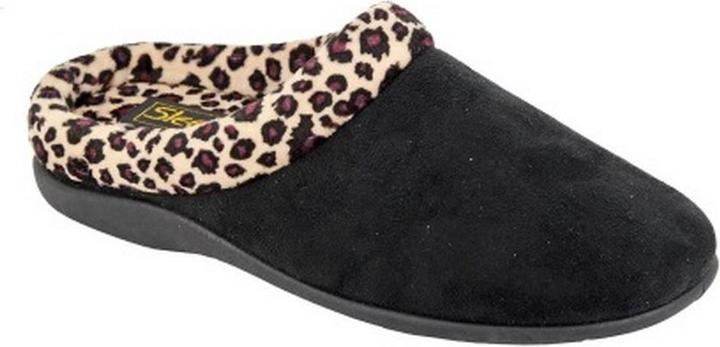 Universal Textiles Carmen Ocelot Hausschuhe Pantoffeln mit Leopardenmuster