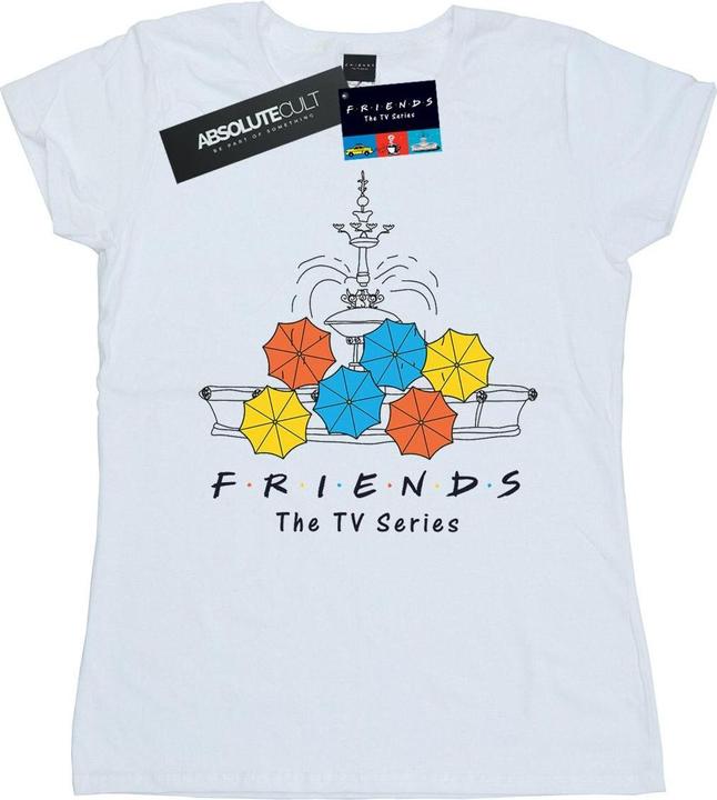 Friends Fountain And Umbrellas TShirt (L)