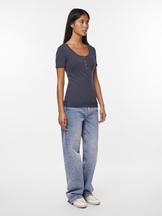 Immagine prodotto Pieces Top a coste con maniche corte (XL)