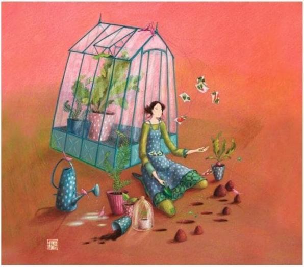 Actual product image Cart Greetings card Gaëlle Boissonnard 16 x 14 cm (1 pcs.)