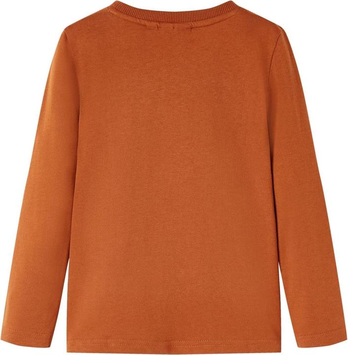 Produktbild VidaXL Kinder-Langarmshirt Dunkelorange 128,Material: 100 (128)