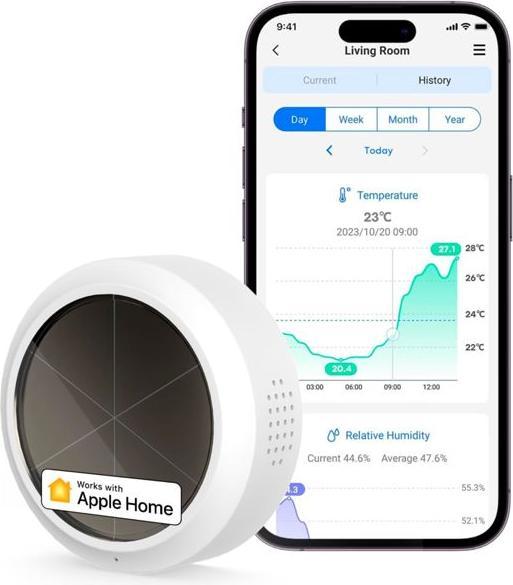Produktbild Meross Smart Temperatur/Feuchte- Sensor (ohne Hub)