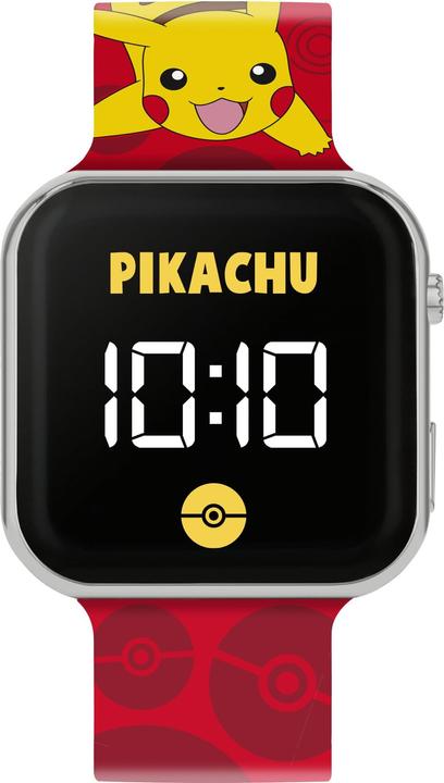 Disney Accutime Pokémon Pikachu LED Red Strap Kids Watch POK4405 (Digitaluhr)