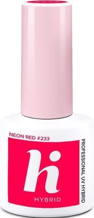 Immagine prodotto 233 Smalto UV Gel Rosso Neon Luminoso 5ml (Rosso neon brillante, Vernice UV gel)