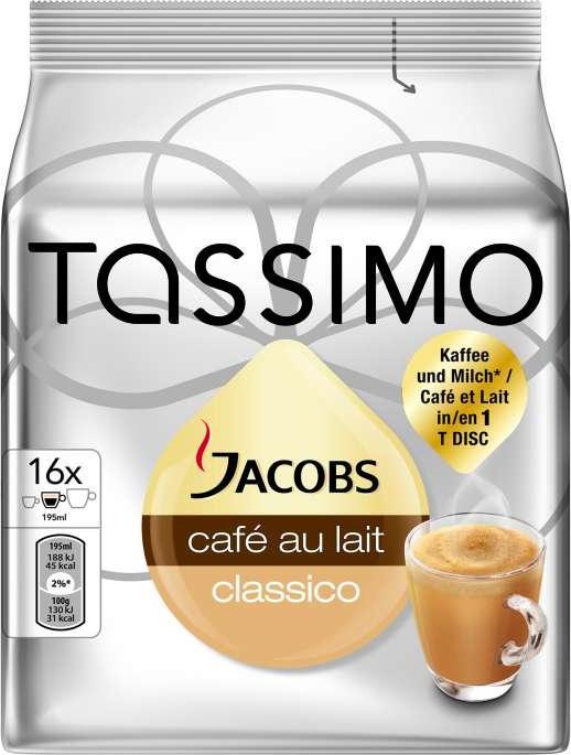 Image du produit Tassimo T DISC Jacobs Café au Lait (80 x Port.)
