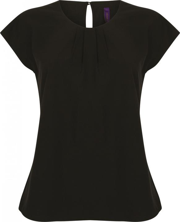 Henbury bluse mit plissee-kragen, damen