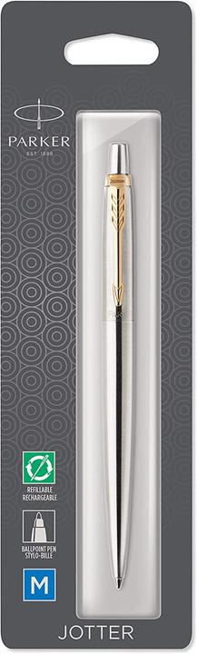 Actual product image Parker Ballpoint pen JOTTER stainless steel BL M (Stainless steel, 1 x)
