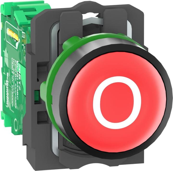 Image du produit Schneider Electric Tête d'émetteur ZB5R, inscription rouge "O