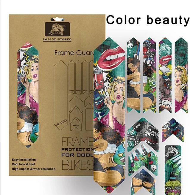 Actual product image Enlee Bike stickers Bicycle stickers for the frame