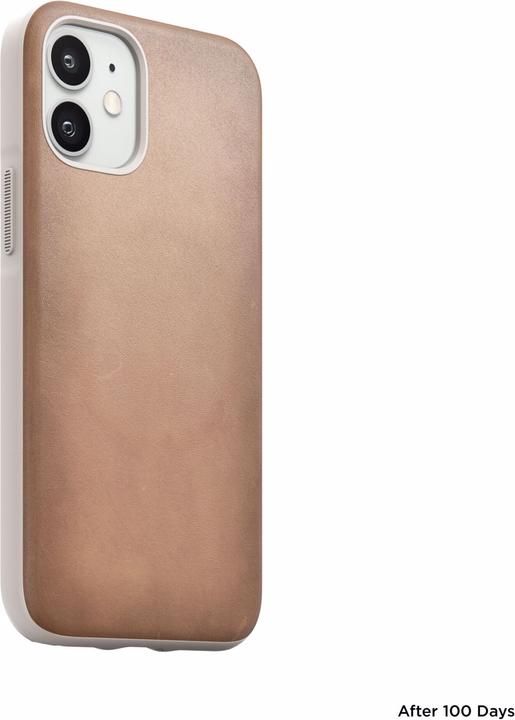 Actual product image Nomad Rugged Case MagSafe Natural leather iPhone Mini (Apple iPhone 12 mini)